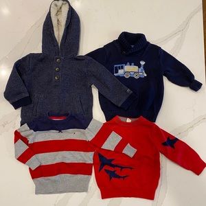 4 Piece Sweater Bundle 2T Boys - JanieJack Gap TH